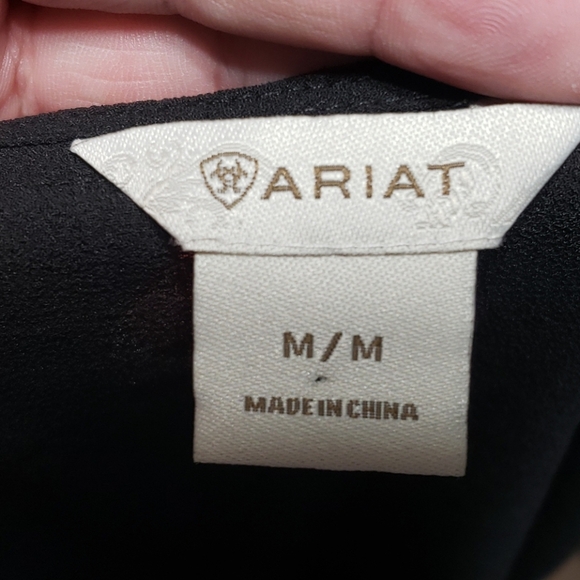 Ariat sequined sheer tank top crepe material - Picture 4 of 4